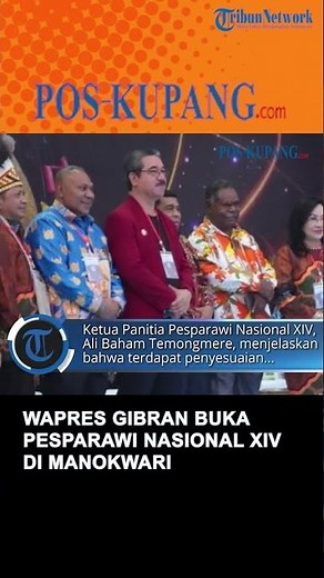 Vice President Gibran Opens the 14th National Pesparawi in Manokwari