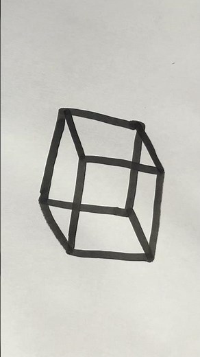 How to draw a cube? #coloring #drawing #art
