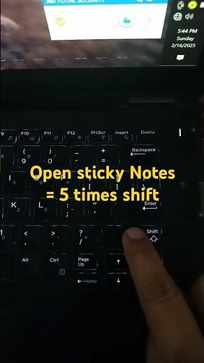 Keyboard shortcut to open Sticky Notes