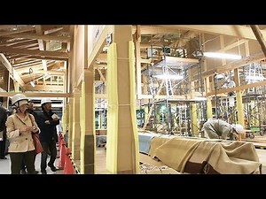 名古屋城跡の本丸御殿上洛殿 復元工事中の内部を初公開