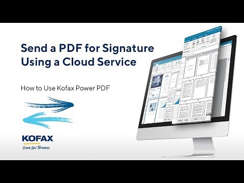 How to Send a PDF for Signature Using a Cloud Service and Power PDF