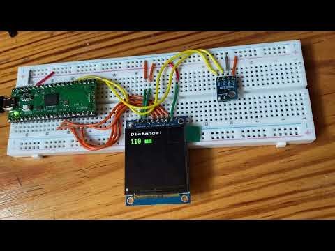 VL53L0x (Time of Flight - ToF Micro LIDAR Distance Senor) + Raspberry Pi Pico + MicroPython