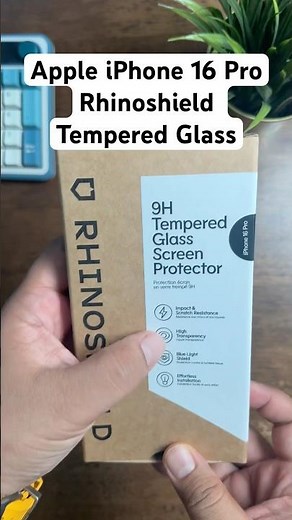 Rhinoshield Tempered Glass Installation on iPhone 16 Pro