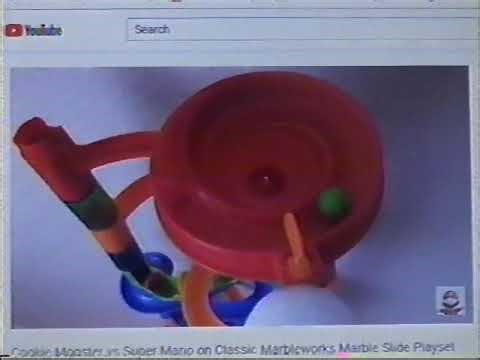 Cookie Monster Vs Super Mario on Classic Marbleworks Marble Slide Playset 2 (ToysReviewToys) 2014