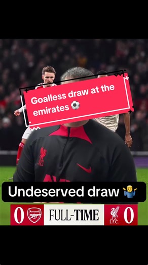 Undeserved draw 🤷‍♂️ ⚽️ #liverpool #martinelli #arsenal #premierleague #arneslot