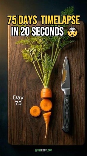 How Does a Carrot Grow? 🥕 75 Days in 20 Seconds