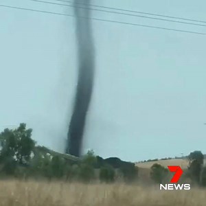 A whirlwind has been captured on camera in Collinsville near the Sonoma mine. Credit: Brooke Collett. www.7NEWS.com.au #7NEWS | 7NEWS Mackay