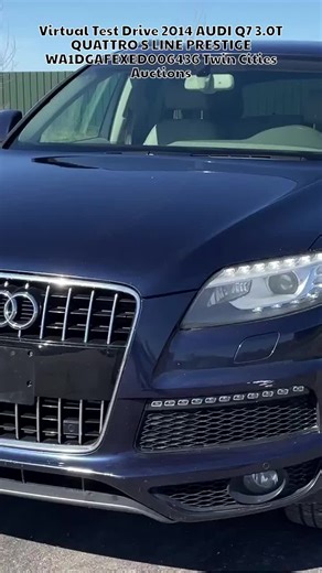 Bid on these used cars online at our car auction - Link in comments/bio! Virtual Test Drive 2014 AUDI Q7 3.0T QUATTRO S LINE PRESTIGE WA1DGAFEXED006436 Twin Cities Auctions