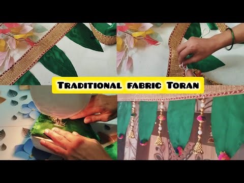 Traditional Fabric Toran| DIY Leaf Toran Making At Home| Sonali's DIY