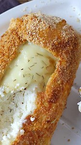 Crunchy, melt-in-your-mouth goat's cheese log breaded with air fryer: absolute comfort!
