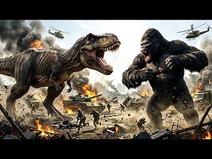 Giant Gorilla vs Dinosaur | Epic Monster Battle