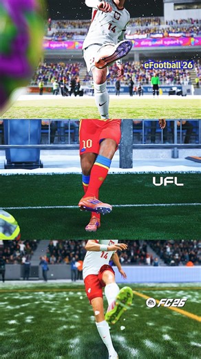 Snow Particles Test – FC26 vs eFootball vs UFL ❄️✨