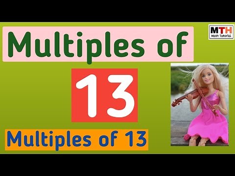 Multiples of 13 | Multiplication table of 13
