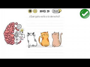 Brain Test - Nivel 29 ¿Qué gato está a la derecha?- Solución