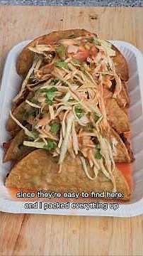 🍤 Tacos dorados de Camarón attempt by Korean #Tacos #shorts #mexicanfood