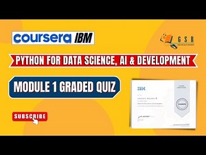 Coursera: IBM | Python for Data Science, AI & Development | Module 1 Graded Quiz