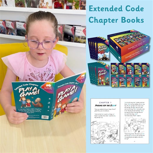 We LOVE that our Extended Code Chapter books are great for ALL students transitioning off decodables AND for older students that might be struggling with reading, as it offers a simpler chapter book to use to help build fluency. https://www.decodablereadersaustralia.com.au/collections/extended-code-phonics-focus-stories Once students have a good understanding of the basic code that represents the speech sounds of English, it's time to explore alternative spellings for these sounds. Our Extended 