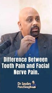 Difference Between Tooth Pain and Facial Nerve Pain.