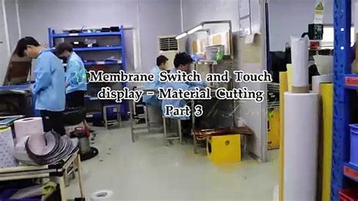Membrane Switch and Touch display - Material Cutting Part 3 #Membrane switch Design