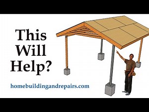 A Few Ideas For Making A Four Post Structure Like A Carport Structurally Stronger