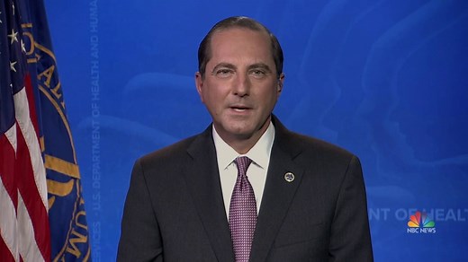HHS Secretary Azar speaks out on slow vaccine rollout