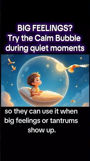 Teach your child the Calm Bubble—a mindful way to handle big feelings through imagination. 🌈