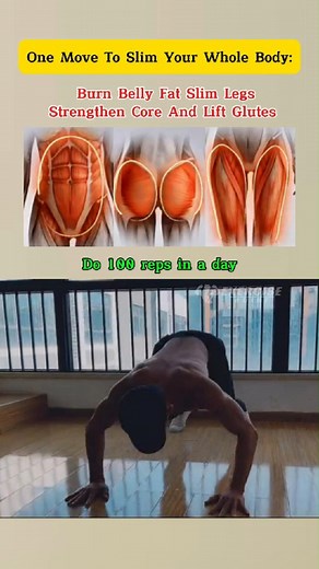 18K views · 254 reactions | One Move To Slim Your Whole Body Burn Belly Fat, Slim Legs Strengthen Core & Lift Glutes #fblifestyle | Exercise Guide | Facebook