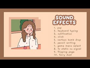 cute/aesthetic sound effects pack for edits part 1 ❪no copyright❫