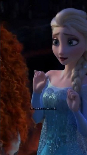Elsa discovers Merida - always an angel #elsafrozen #annafrozen #disney #queenelsa #merida