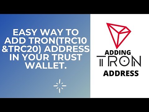 How to Add Any Tron Address in your Trust wallet |Adding Tron address in Trust wallet