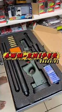 AWM Sniper Unboxing! 🎯 Real Shell Ejection 🔥 #shorts