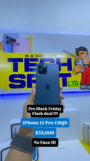 iPhone 12 Pro 128gb No Face ID Comes with usb $35,000 | TECH_SPOT_Ja | Facebook