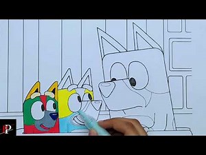 Bluey coloring # 33 | bluey art