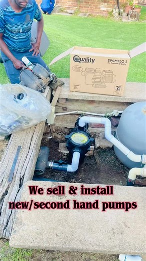 We sell & install new/second hand pups #soloritypools #solority #customerservice #poolrepair #poolparts #poolpumps #NovoDoveCabelos
