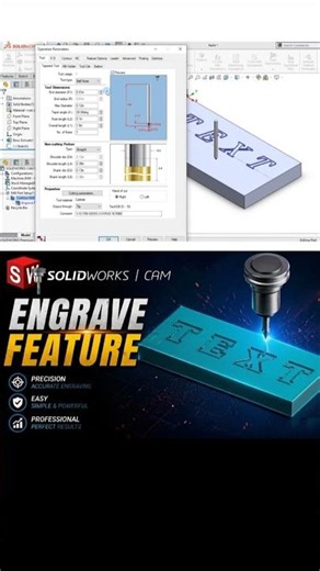 Text Engraving Made Easy in SOLIDWORKS CAM