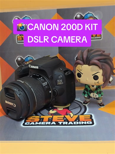 📸CANON EOS 200D WITH 18-55MM LENS 👉Shutter Count:3K Clicks Used ▶️Used Pristine Condition 💰💸My Price:29,999 ONLY!!!💸💰 (lastprice/firm price/tapat na po) (wag ka ng tumawad mabibigo ka lang) ============================== Basic info: ✴️24.2MegaPixels ✴️Full HD Video ✴️Live View Mode ✴️Rotating TouchScreen LCD ✴️WiFi Wireless Connection ✴️Eyetracking AF ✴️Mic Input ============================== Description: ***pictures posted is the actual item*** 👉10/10 performance 👉9/10 cosmetics 👉no h