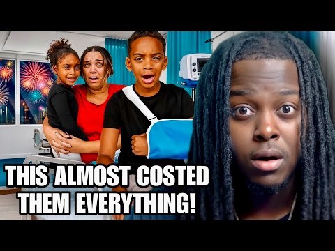 THE HOUSE CAUGHT ON FIRE?! The Prince Family KYRIE GOT HIT BY A FIREWORK REACTION