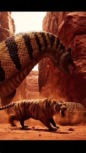 Smilodon vs Titanoboa — Amazon Rainforest Ambush #shorts