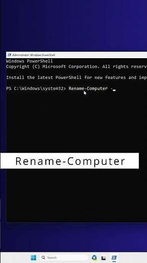 ¿Cuál es el cmdlet de #PowerShell utilizado para cambiar el nombre de un equipo en #Windows?