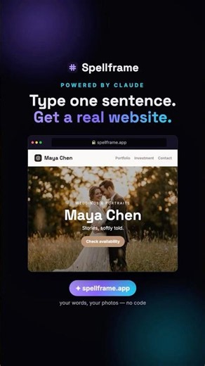 One sentence to a live photography websitestacked photo