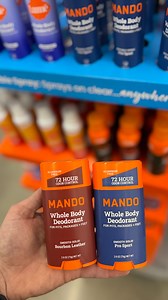 🙌🏼Mando is now at Walmart! This deodorant took over 10 years to re-engineer. what’s their secret? A low pH formula that paralyzes odor-causing bacteria. Instead of masking odor, Mando stops it before it starts. ⏰ Clinically proven to block odor ALL DAY 💪🏻 Safe for WHOLE BODY (even pits) 🇺🇸 Proudly made in the USA @shop.mando #walmart #MandoPartner #walmartfinds | Walmart Gems