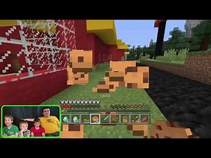 Kid Temper Tantrum Explores a Minecraft McDonald's FILLED with MONSTERS!