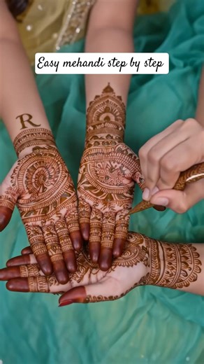 easy mehandi design step by step #trending #viral #shortvideo #jaipurmehandiartist #wedding #love