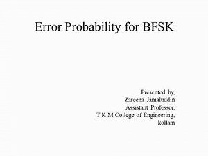 Error Probability for BFSK