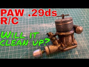 Dirty Old Progress AeroWorks PAW 29ds r/c Diesel Engine Clean Up & Run