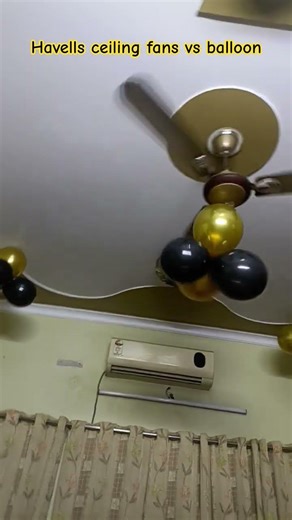 Havells ceiling fan experiment balloon