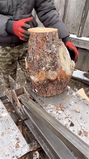 How To Break Wood, Great Wood Splitter #woodworking #woodwork #woodworker #USAToday #woodcarving #wooden #Great #usa #woodcutting #cutting #working #us #workoutmotivation #workinprogress | Wood Splitter - Official