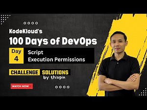 Day 4: Script Execution Permissions | 100 Days of DevOps