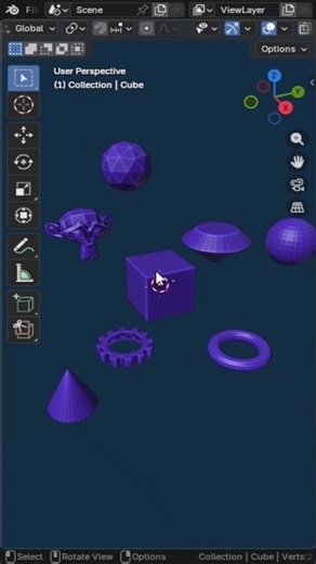 Blender Shortcut You MUST Know: Shift+H & Alt+H! #blender #jumpstyle #aestheic #aesthetic #lifehacks
