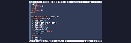 The TIC-80 tiny computer lets you make games in your browser